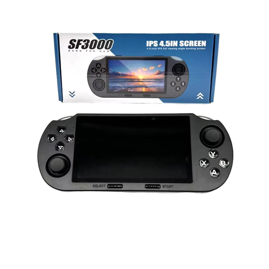 Hot Selling SF3000 Portable Handheld Game Player 4.5 Inch IPS Screen Retro Video Game Console Built-In 20000+ Games
