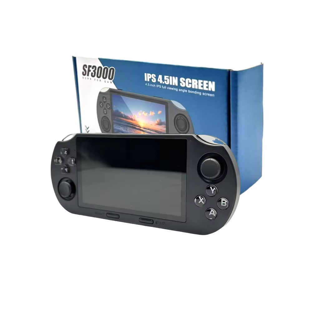 Hot Selling SF3000 Portable Handheld Game Player 4.5 Inch IPS Screen Retro Video Game Console Built-In 20000+ Games