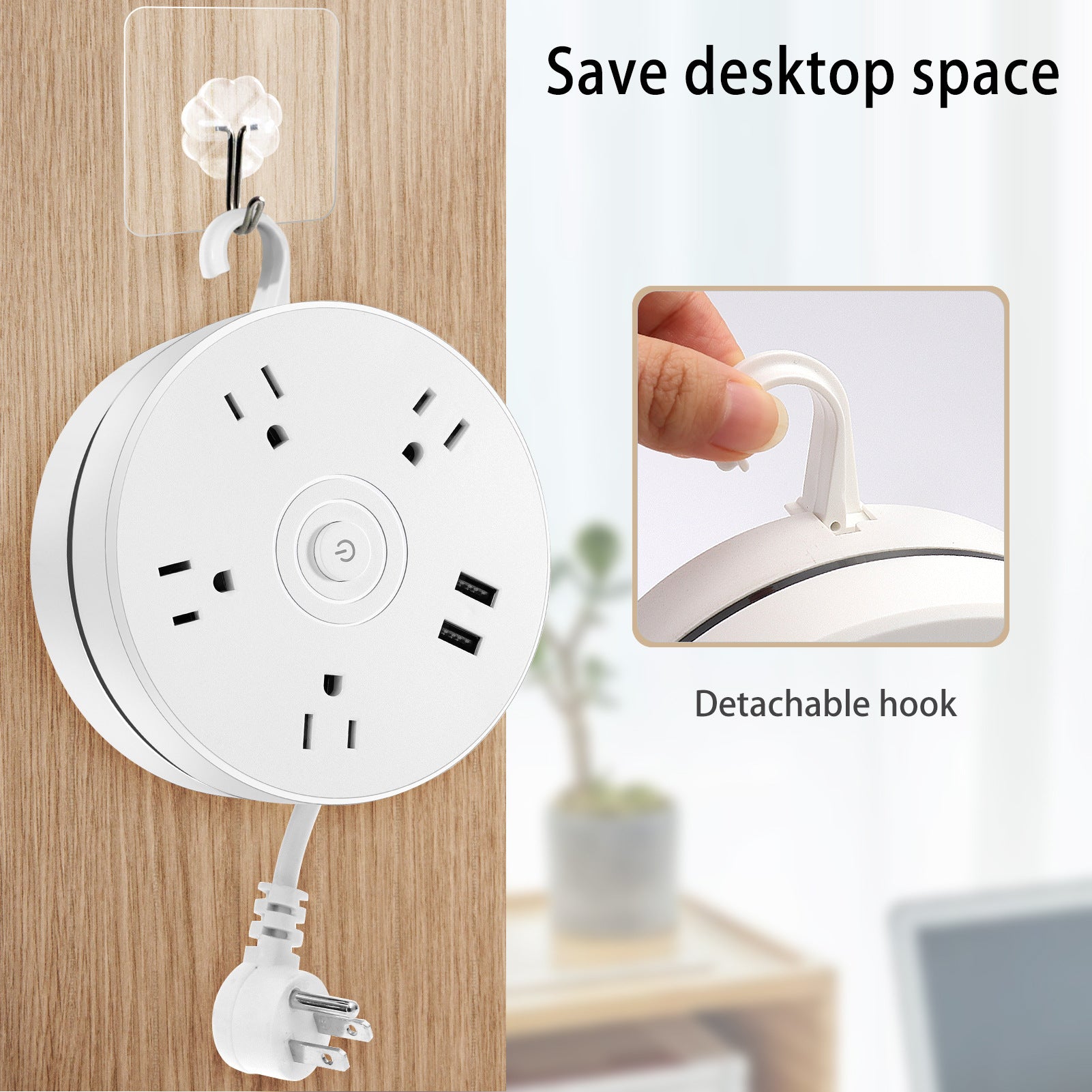 US Standard Pull-Out Power Strip Socket