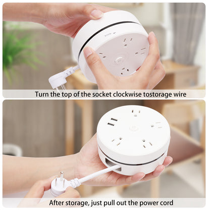 US Standard Pull-Out Power Strip Socket
